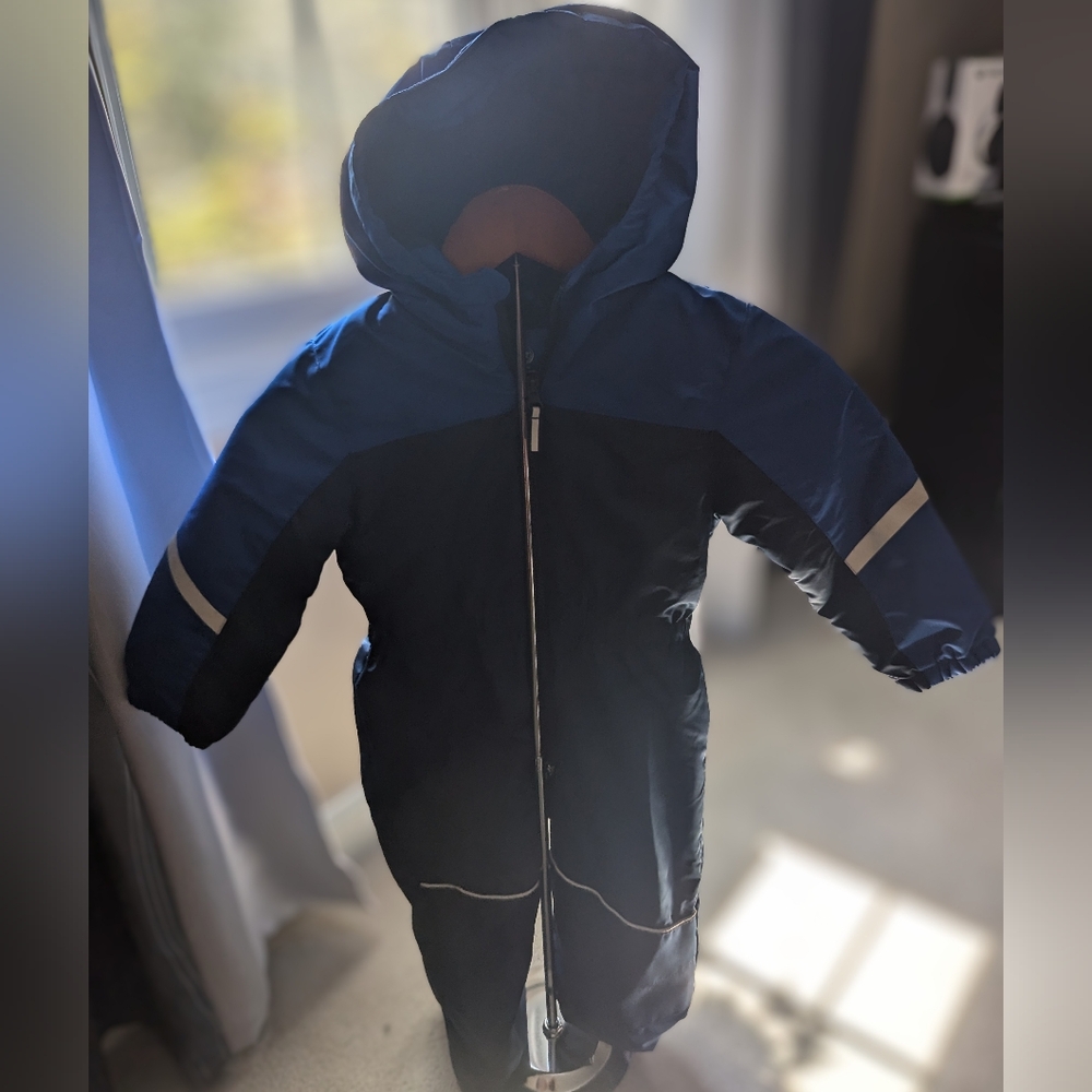 Wonder Nation Blue Snowsuit with Hood